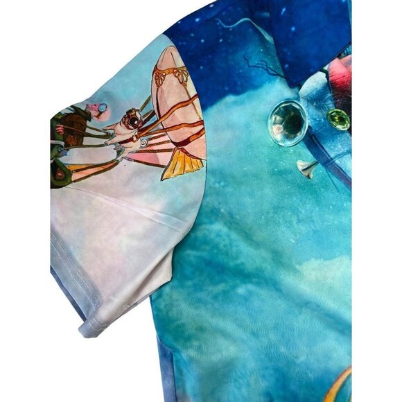 HHCY Mens Size XL Shirt Short Sleeve Bright Steampunk Aviators Vintage Travelers - Picture 10 of 12